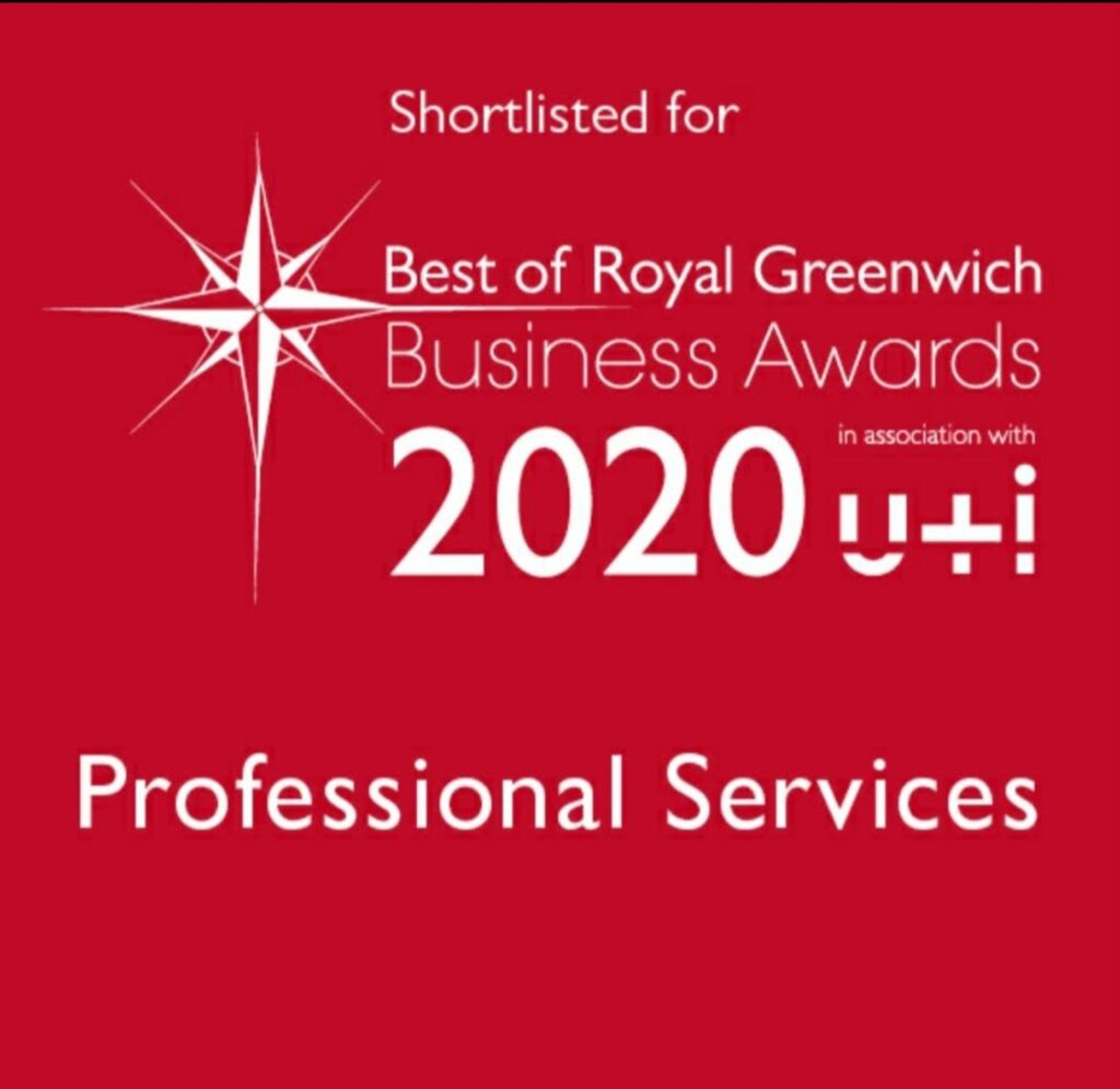 Best of Royal Greenwich Business Awards 2020 shortlist for Professional Services